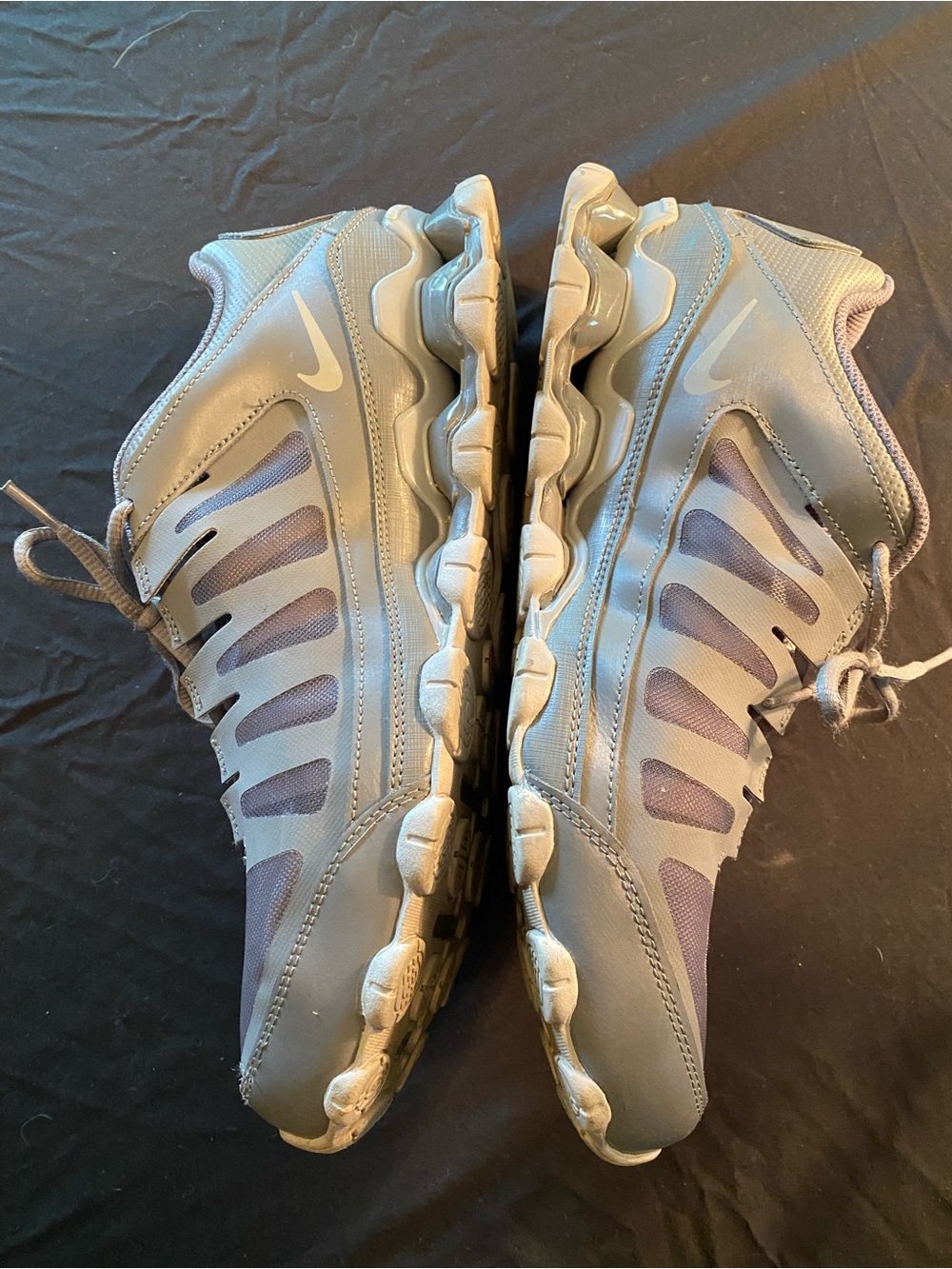Nike Light Gray Mesh Running Sneakers